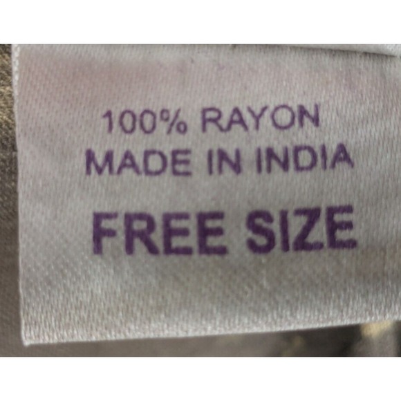 Indian Boutique Dress One Size Midi Olive White Semi Sheer A Line Festival Nice - Picture 11 of 11